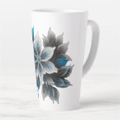 hübsche Eisblumen und Blätter Milchtasse (Rechte Ecke)