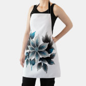 hübsche Eisblumen und Blätter Schürze (InSitu)