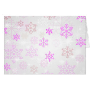 Hübsche Eisschneeflocke Hintergrund - Rosa