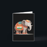 Hübsche Elefantenkostüme für indische Farben und A Karte<br><div class="desc">Hübsche Elefantenkostüme für indische Farben und Tierliebhaber</div>