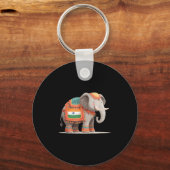 Hübsche Elefantenkostüme für indische Farben und A Schlüsselanhänger (Vorderseite)