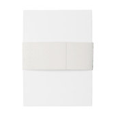 Hübsche Elegant Monogram Initials Floral Wedding Einladungsbanderole (Rückseitenbeispiel)