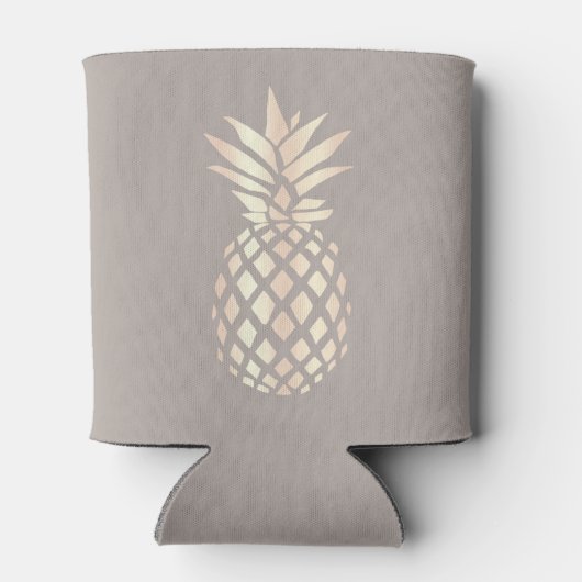 Hübsche, elegante Ananas- und Graugold-Rose Dosenkühler (Rückseite)