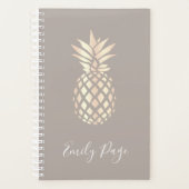 Hübsche, elegante Ananas- und Graugold-Rose Planer (Vorderseite)