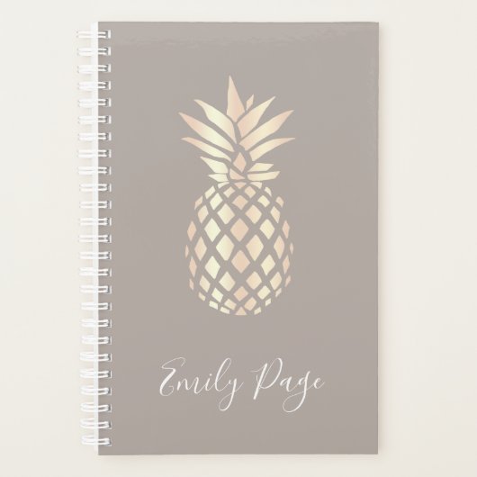 Hübsche, elegante Ananas- und Graugold-Rose Planer (Vorderseite)