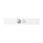 Hübsche Elegante Blume Bouquet Einladungsbanderole (Flach)