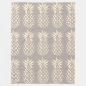 Hübsche elegante kupferne Rosengoldananas u. -GRAU Fleecedecke (Vorderseite)