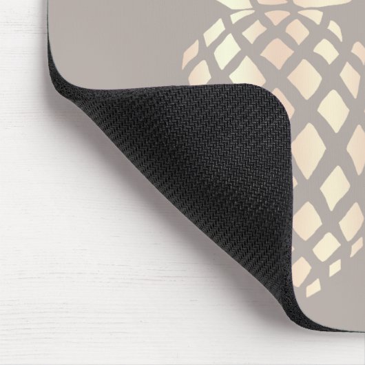 Hübsche elegante kupferne Rosengoldananas u. -GRAU Mousepad (Ecke)