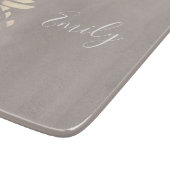 Hübsche elegante kupferne Rosengoldananas u. -GRAU Schneidebrett (Ecke)