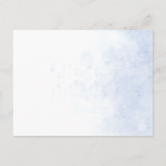 Hübsche Elegante Lavendel Fields Landschaft Hochze Ankündigungspostkarte (Rückseite)