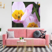 Hübsche, elegante lila TulpenBlume. floral Leinwanddruck (Insitu (Wohnzimmer))