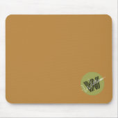 Hübsche, elegante Monogram-Initialbraun Mousepad (Vorne)