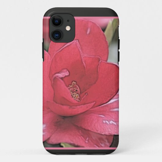 Hübsche, elegante rosa Kamelie-Blume Case-Mate iPhone Hülle (Rückseite)