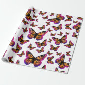 Hübsche, elegante Schmetterlinge Geschenkpapier (Ungerollt)