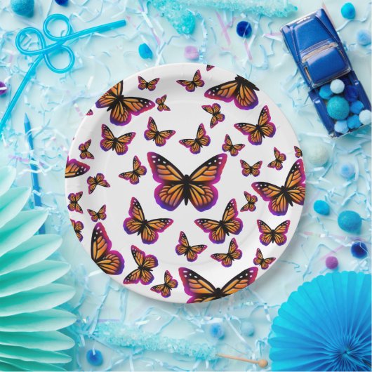 Hübsche, elegante Schmetterlinge Pappteller (Party)