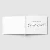 Hübsche elegante Swash-Script-Hochzeit Gästebuch (Voll)