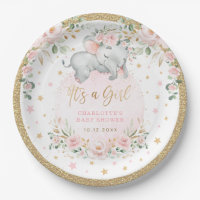 Hübsche Elephant Blush Pink Gold Blume Kinderdusch