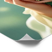 Hübsche elfenhafte Fee & Drache  Poster (Ecke)