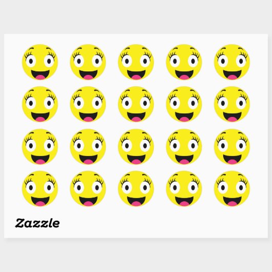 Hübsche Emoji Stickers (Blatt)