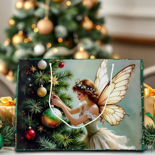 Hübsche Engel Fee Weihnachten Große Geschenktüte
