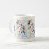 Hübsche Engel mit Glocke Kaffeetasse (Vorderseite Links)