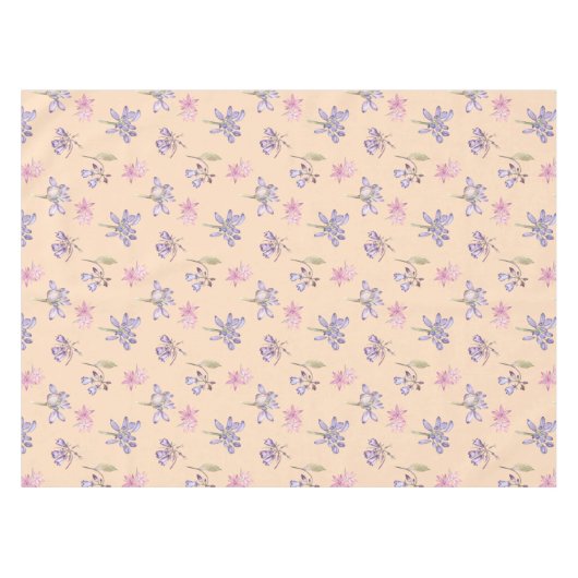 Hübsche englische Blume Blumenmuster Esszimmer Tischdecke (Vorderseite (Horizontal))