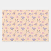 Hübsche englische Wildblume Blumengeschenke Dekora Geschenkpapier Set (Vorderseite 2)