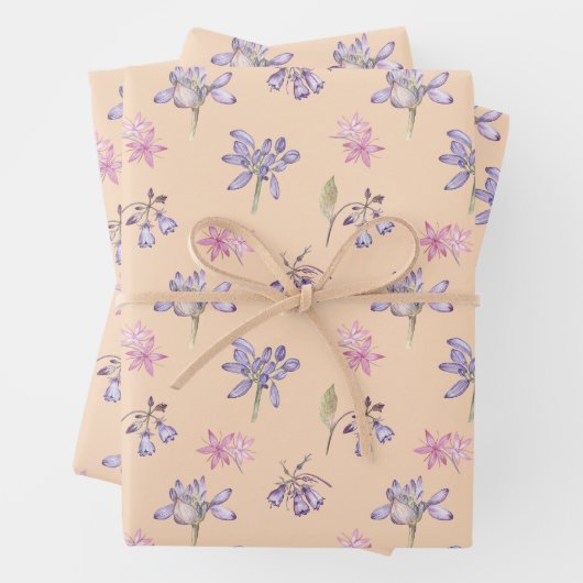 Hübsche englische Wildblume Blumengeschenke Dekora Geschenkpapier Set (Beispiel)