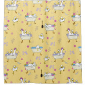 Hübsche Enten in Tubs Kinder Badezimmer Dusche Vor Duschvorhang (Vorderseite)