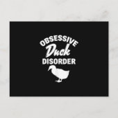 Hübsche Enten Jagd auf obsessive Enten Ankündigungspostkarte (Vorderseite)