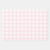 Hübsche Erdbeere Milkshake Rosa Buffalo Kariert Geschenkpapier Set (Vorderseite)