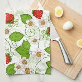 Hübsche Erdbeeren Küchentücher (Viertel Falte)