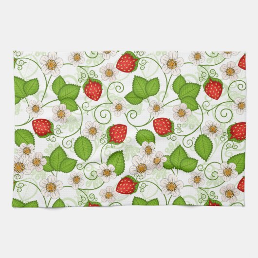 Hübsche Erdbeeren Küchentücher (Horizontal)