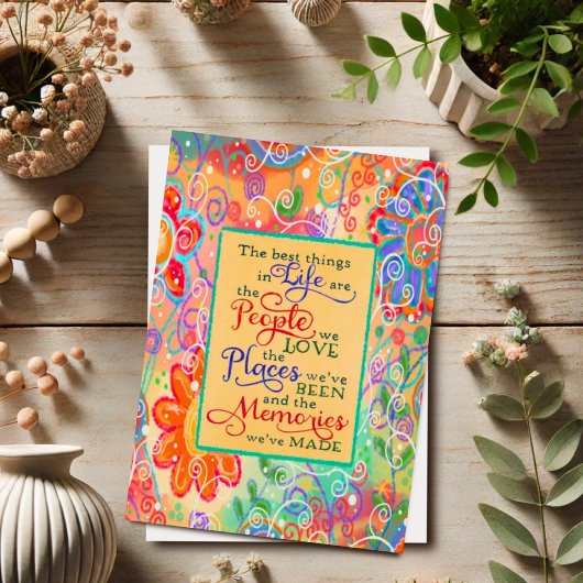 Hübsche Erinnerungen der Blüte aus Inspiration Lie Karte