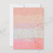 Hübsche Erstgeburtsherr-Einladung für Mädchen Einladung (Rückseite)