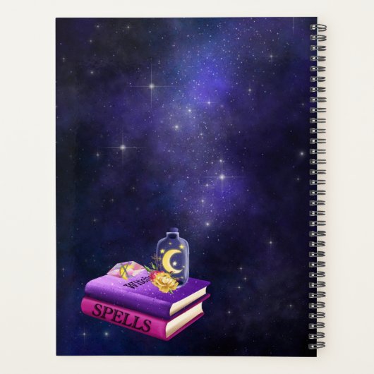 Hübsche Esoteriktzeichen Grimoire Hexerei Planer (Rückseite)