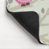 Hübsche Eulen-Mausunterlage Mousepad (Ecke)