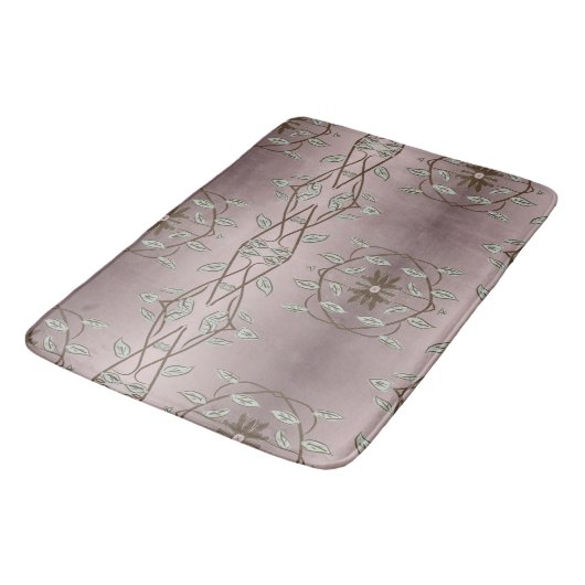 Hübsche Extravagante Bodenmatte Badematte (Schrägansicht)