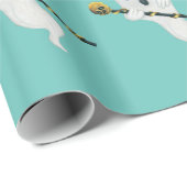 Hübsche Extravagante Geister in Top Hats mit Schäd Geschenkpapier (Rolleneckpunkt)