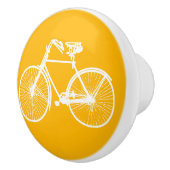 Hübsche Fahrradtür Türklammer gelb ziehen Keramikknauf (Rechts)