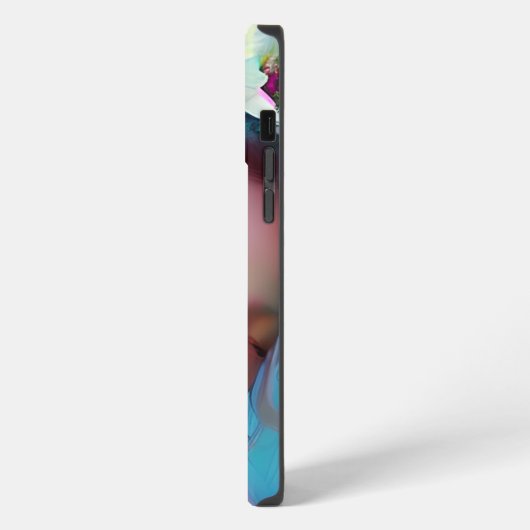 Hübsche Faible Blume in Fantasy Art iPhone Hülle (Linke Seite)