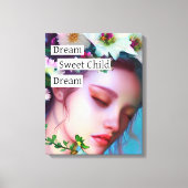 Hübsche Faible Blume in Fantasy Art Leinwanddruck (Vorderseite)