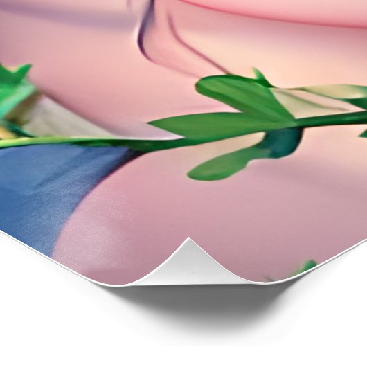 Hübsche Faible Blume in Fantasy Art Poster (Ecke)