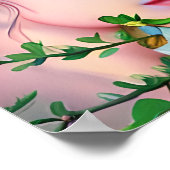 Hübsche Faible Blume in Fantasy Art Poster (Ecke)