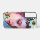 Hübsche Faible Blume in Fantasy Art Samsung Galaxy Hülle (Rückseite (Horizontal))