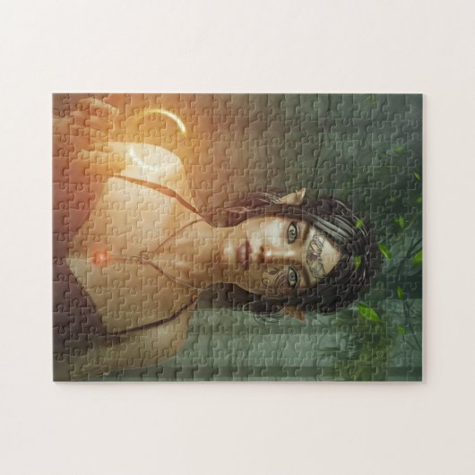 HÜBSCHE FAIRE ELF GIRL FANTASY JIGSAW PUZZLE (Horizontal)
