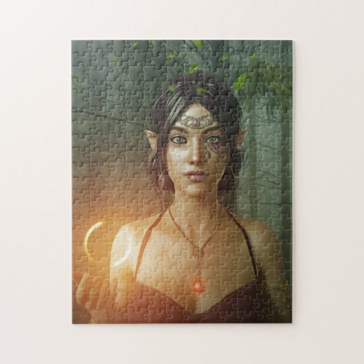 HÜBSCHE FAIRE ELF GIRL FANTASY JIGSAW PUZZLE (Vertikal)