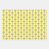 Hübsche Faith Cross farbenfrohe Osterwoche Geschenkpapier Set (Vorderseite 3)