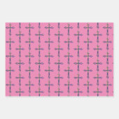 Hübsche Faith Cross farbenfrohe Osterwoche Geschenkpapier Set (Vorderseite 2)