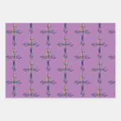 Hübsche Faith Cross farbenfrohe Osterwoche Geschenkpapier Set (Vorderseite)